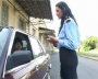 DGO57 Caning lesson for a female police cadet